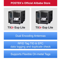 Impresora de Etiquetas Serie TX Exp(Lite) 203Dpi/300Dpi/600Dpi, Impresión Industrial de Códigos de Barras/RFID, Transferencia Térmica, Construcción Metálica, Etiqueta Negra