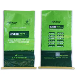 Made In China Plastic Bopp Woven Bag Packaging 25kg 50kg Cement Flour Rice Fertilizer Food Feed Sand PP Woven Bags