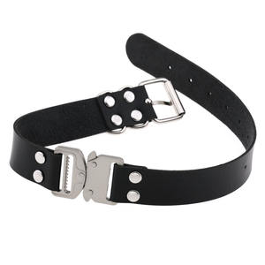 Vielfältige Stile Harajuku PU-Leder Choker Ketten-Anhänger Halsketten für Damen und Herren Punk Gothic Schwarze Halskette Coole Kette Cosplay - Product Image 5