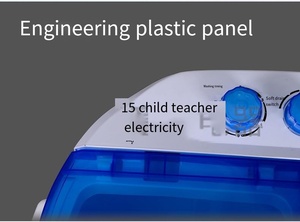 Mini <span class=keywords><strong>Lavadora</strong></span> Semiautomática Multifuncional de <span class=keywords><strong>Doble</strong></span> <span class=keywords><strong>Tina</strong></span> de 4 kg para el Hogar, con Secadora, en Venta - Product Image 5