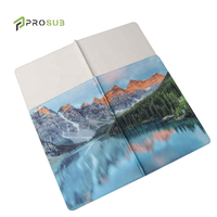 Carnet de composition portable Prosub éco-responsable et minimaliste, blanc, A4/A5/A6, journal vierge à sublimation avec couverture en cuir PU