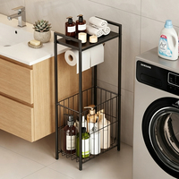 Support de rangement autoportant pour rouleaux de papier, distributeur de mouchoirs, porte-papier toilette avec étagère de rangement pour salle de bain, fabrication OEM