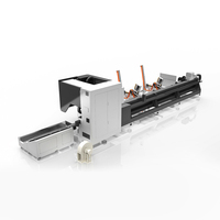 Mesin Pemotong Laser Profil Pipa Otomatis Penuh 3000W Berbahan Logam dengan Pemasangan Samping, Konfigurasi 3-Axis Cypcut AI/BMP