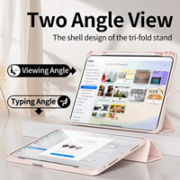 Étui pour iPad Kenke en gros, étui souple en TPU pour iPad, étui à rabat intelligent pour iPad Pro 11 (M4) 2024 avec porte-stylet