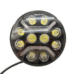 อะไหล่ระบบไฟรถบรรทุกคุณภาพสูง ไฟสปอร์ตไลท์ LED สีเหลืองอำพัน ขนาด 7 นิ้ว รูปทรงกลม 24V A07 สำหรับรถบรรทุกทั่วไป - Product Image 4
