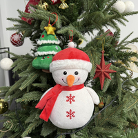 Jouets d'animaux en peluche super mignons Porte-clés en peluche de Noël Jouets en peluche du Père Noël pour la décoration et le cadeau de vacances