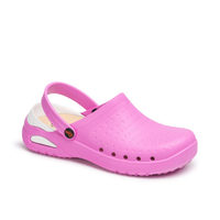 DIAN-Zapatos antideslizantes sin látex de excelente diseño, zuecos de recuperación de energía ultraligeros de color rosa para la industria de la hostelería