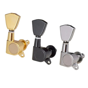Hot <span class=keywords><strong>Sale</strong></span> Gold 6 In Line Rechter Hand Tuning Toetsen Pinnen Machine Heads Set Gitaartuners Voor Lp-Stijl Elektrische Gitaaronderdelen - Product Image 6