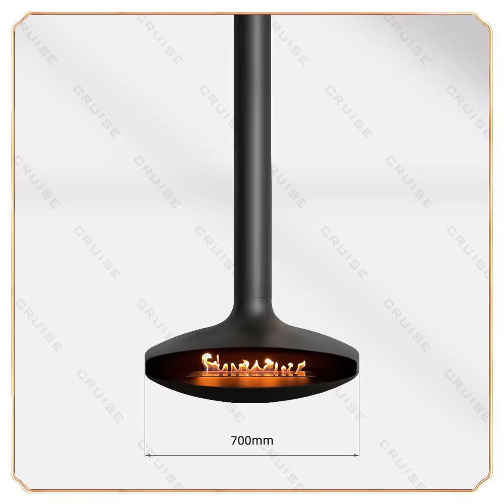 UFO-cheminée à l'éthanol-700mm