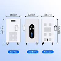 Électrolyseur à hydrogène de 6000 ml par minute, électrolyseur PEM, inhalateur, générateur d'hydrogène par inhalation, machine à hydrogène de 6000 ml