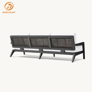 Set di Sedie Lounge <span class=keywords><strong>da</strong></span> Esterno in Legno Teak di Lusso, Struttura in Legno Naturale, Mobili <span class=keywords><strong>da</strong></span> Giardino Resistenti alle Intemperie per Villa con Vista sulle Montagne e Bordo Piscina - Product Image 6