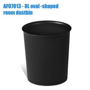 <strong>Black</strong> Guest Room Trash Can Household Flame Retardant Hotel Living Room Creative Fireproof <strong>Small</strong> Storage <strong>Bin</strong> Without Cover 8L - Product Image 5