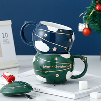 Tasses à café modernes, cadeau mignon, cadeau bonhomme de neige, tasse à lait en porcelaine pour Noël