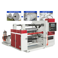 Machine à découper le papier automatique, découpe d'étiquettes, commande PLC, rouleau de papier pour traitement continu des matériaux en rouleaux, certifiée CE