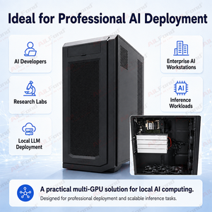 Station de travail IA QWEN3.8 27B 2-GPU / 4-GPU avec RTX 3080 20GB GDDR6X pour l'inévaluation des LLM, l'apprentissage profond et le calcul en apprentissage automatique - Product Image 1