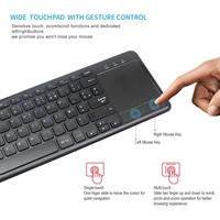 Clavier tactile sans fil 2.4G Clavier ergonomique à ciseaux muet pour bureau et ordinateur d'affaires