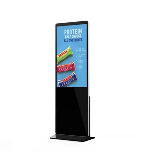 Màn hình cảm ứng kiosk tầng thường vụ kỹ thuật số biển Máy quảng cáo trong nhà máy nghe nhạc quảng cáo hiển thị