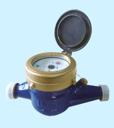 1.0Mpa 15mm Single Jet Wet Type Domestic Brass Hot Water Meter For Home