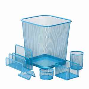 Business Office School Supplies Metal Wire <b>Mesh</b> Desk Storage 6 Piece Set <b>Mesh</b> Desk Set Stationery Set - Product Image 4