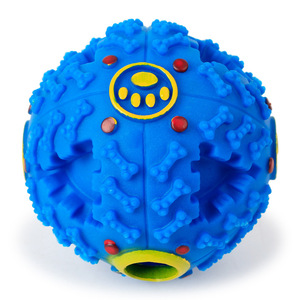 Interactive Squeaky Indestructible Leakage Food <b>Dog</b> Pet Toy <b>Ball</b> Food Chew Toy Durable <b>Dogs</b> Training Resistant to Bite - Product Image 4