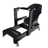 Simulateur profil aluminium volant personnalisé Cockpit simulateur de jeu de conduite superbe Cockpit avec vraie chaise course
