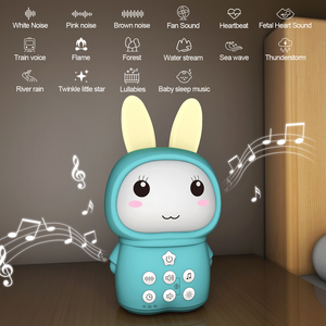 Luce Notturna per Bambini Bunny 16 con Suoni Rilassanti, Macchina del Rumore Bianco Portatile, Effetto Cascata e Suoni Ambientali di Uccelli - Product Image 3