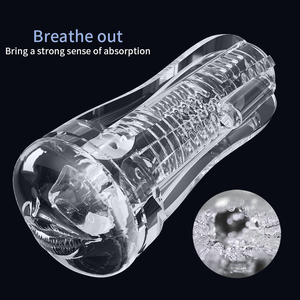 Transparante Penis Massage Cup Mannelijke Japanse Masturbator Crystal Penis Training Cup Roterende Klem Clear Simple Saxofoon Speelgoed Voor Man - Product Image 6