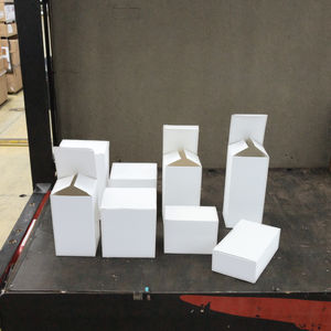 Grosir kustom cetak Logo karton putih bergelombang pesawat kotak kemasan kartu kotak untuk lilin dompet pengiriman kertas - Product Image 1