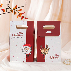 Caja de Regalo con Diseño de Santa Claus, Caja de Dulces con Temática Navideña, Caja de Regalo de Dulces Reutilizable, Caja de Papel Blanca Vacía para Venta al por Mayor - Product Image 4