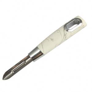 Accesorios de cocina de acero inoxidable, juego de herramientas de mango blanco y mármol, nuevo artículo, 5 uds. - Product Image 5