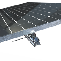 Système de suivi solaire à double axe pour 2 panneaux photovoltaïques, suivi automatique par capteur de lumière solaire, moteur à engrenages étanche, montage au sol BOFU BOFU-ST-002D01