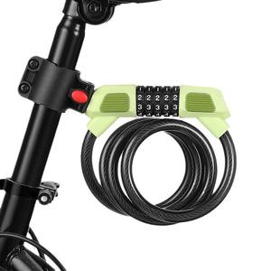 Candado para Bicicleta de 120 cm, Cable de Acero de Aleación, Combinación de Cinco Dígitos, Duradero, Antirrobo, Accesorio para Ciclismo - Product Image 1