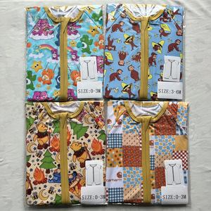 أنماط صيفية، شحن سريع، صندوق مفاجآت بيجامات من الخيزران، أنماط عشوائية، رومبر، صندوق مفاجآت، صندوق أعمى للأطفال من الخيزران بسحاب - Product Image 6