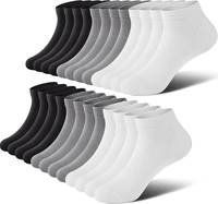 Chaussettes basses d'affaires pour hommes, imprimées numériquement, tricotées, fines et respirantes pour l'été, avec logo OEM, invisibles