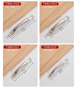 Contemporary Stainless Steel Tubular Handles & <b>Knob</b> for Wardrobe Dresser Kitchen Living Room Apartment-Durable Easy Installation - Product Image 5