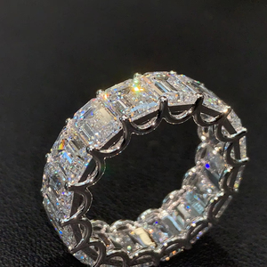 Hete Aanbieding 18k Gouden IGI Volledig Diamanten Ring met Lab Grown Diamanten - Verlovingsring voor Dames - Product Image 2