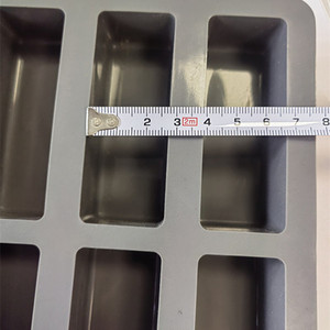 LifeTop moldes de <span class=keywords><strong>silicona</strong></span> para barras de caramelo, moldes para barras de granola <span class=keywords><strong>molde</strong></span> de Chocolate rectangular para hornear barra energética de proteínas, barra de Chocolate Dubai - Product Image 3