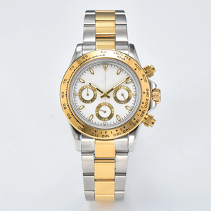 2025 montre mécanique haut de gamme pour hommes chronographe de sport classique avec cadran bleu glace montre-bracelet en acier inoxydable - Product Image 6