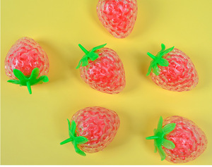 Novelty Strawberry Fruit Water Bead Filled <b>Squeeze</b> Stress <b>Ball</b> New Design Sensory Fidget Toys for Boys and Girls - Product Image 6