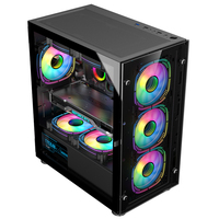 AntarcChill High Quality PC Cabinet Mid Tower Design Case PC for Motherboard Desktop Case