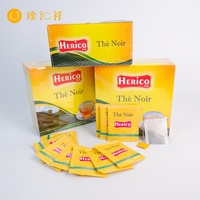 Échantillons Gratuits Fabricant Chinois Thé Noir Emballé en Sachet Thé de Bonne Saveur pour le Maroc