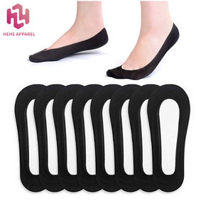 جوارب نسائية غير مرئية، جوارب قصيرة للحذاء المسطح، جوارب غير قابلة للانزلاق من القطن والنايلون، جوارب مخفية غير مرئية - Product Image 1