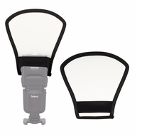 Diffuseur de flash photo 2-en-1 argent/blanc avec boîte à lumière et réflecteur double face pour appareils photo Nikon - Prix de gros
