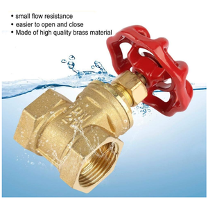 TMOK Yuhuan Factory DN50 <span class=keywords><strong>2</strong></span> "Zoll 16 bar Absperr schlepp ventil Messing hülsen schieber mit rotem Rad griff - Product Image 5