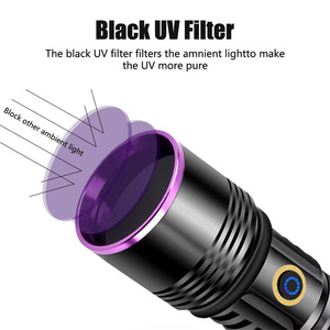 20W 365nm <strong>UV</strong> Led <strong>Flashlight</strong> USB Rechargeable <strong>UV</strong> Torch Light High Power Blacklight <strong>Flashlight</strong> for Pet Urine Detection - Product Image 2