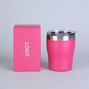 <span class=keywords><strong>Mug</strong></span> de voyage rose portable de 10 oz avec design isolé pour la voiture, la maison, le bureau et les trajets quotidiens - Product Image 1