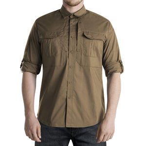 <span class=keywords><strong>Camicia</strong></span> Casual Traspirante da Uomo con Maniche Arrotolabili per Pesca, Caccia ed Escursionismo - Product Image 1