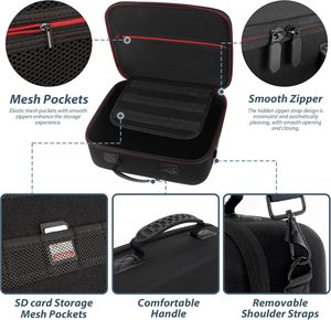 Étui pour appareil photo pour Canon EOS Rebel T7/T100/R50 <span class=keywords><strong>Mark</strong></span> II/R7/R8/90D <span class=keywords><strong>Mark</strong></span> IV, compatible avec <span class=keywords><strong>Sony</strong></span>, Nikon, contient un objectif et un trépied avec des séparateurs réglables - Product Image 3