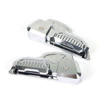 DANCARO Chrome Repose-pieds Pliable En Aluminium Full CNC Pédale Pour VESPA Sprint Primavera 150 Repose-pieds Accessoires LOGO Laser
