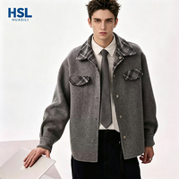 Manteau d'hiver pour homme en laine mélangée à carreaux, double face, réversible, de qualité supérieure, best-seller